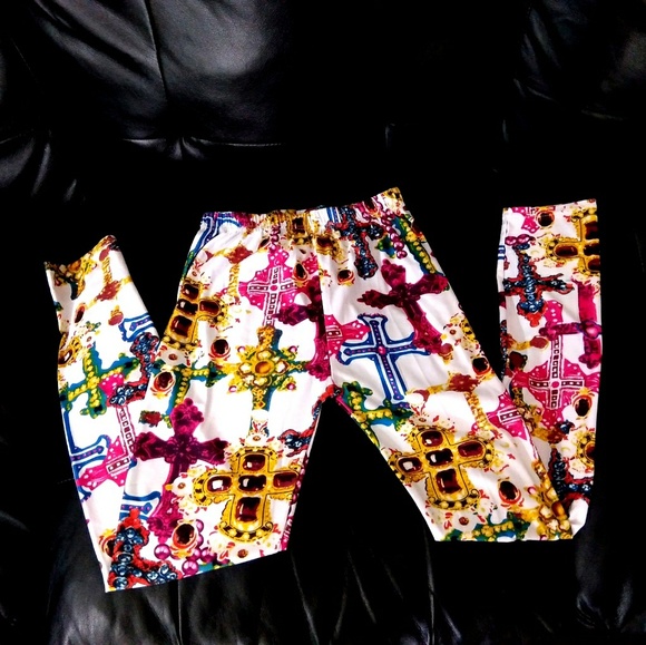 Pants - Multi-colored Workout Athletic Leggings